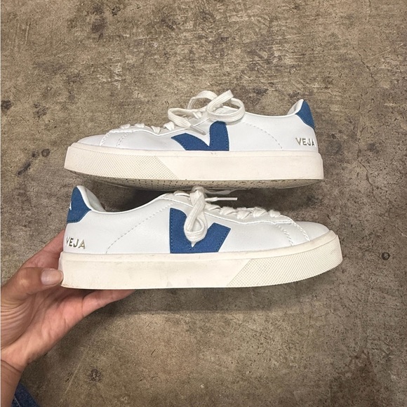 Veja Campo Leather White Paros - Picture 1 of 4